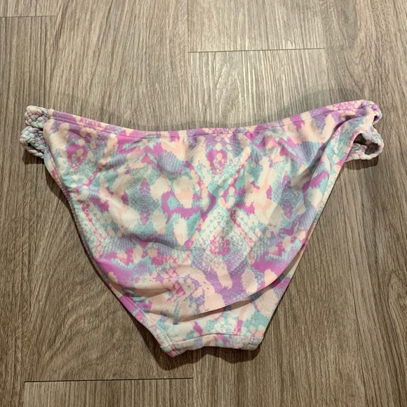 Colorful Snakeskin Print Bikini Bottoms - Picture 3 of 3